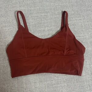 POPFLEX Deep Red Sports Bra